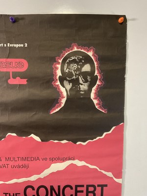 Lot 472 - A Czechoslovakian Erasure concert poster -...