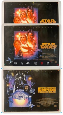 Lot 785 - STAR WARS 1997 re-release UK Quad film posters...