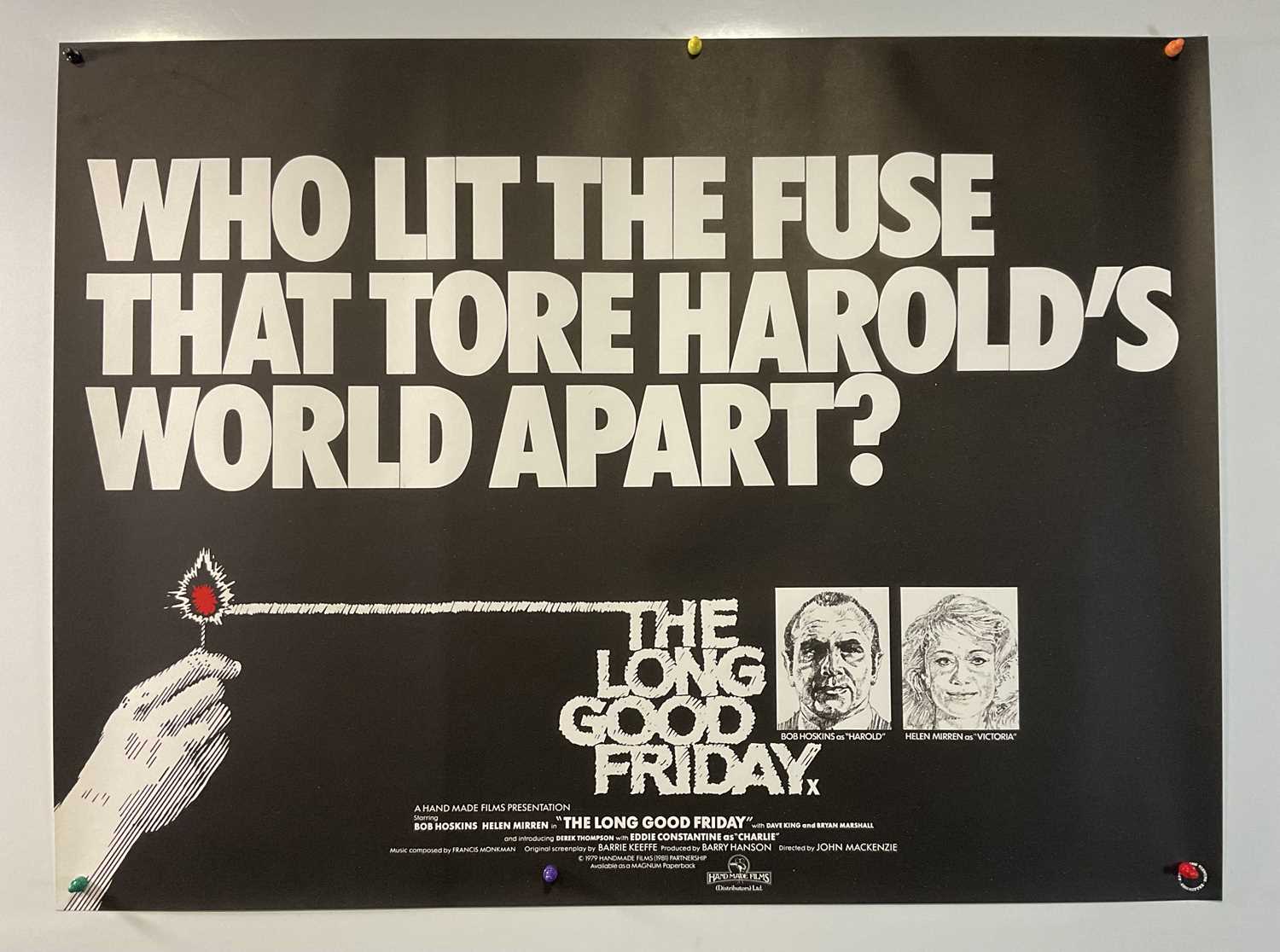 Lot 33 - THE LONG GOOD FRIDAY (1980) UK Quad film...