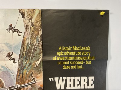Lot 281 - WHERE EAGLES DARE (1968) UK Quad film poster,...