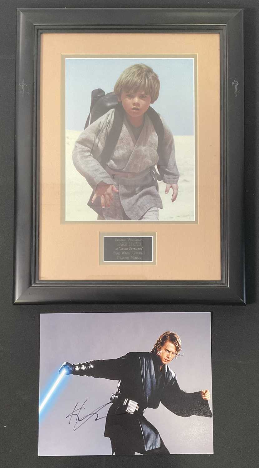 Lot 743 - A pair of STAR WARS autographs comprising...