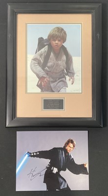 Lot 743 - A pair of STAR WARS autographs comprising...