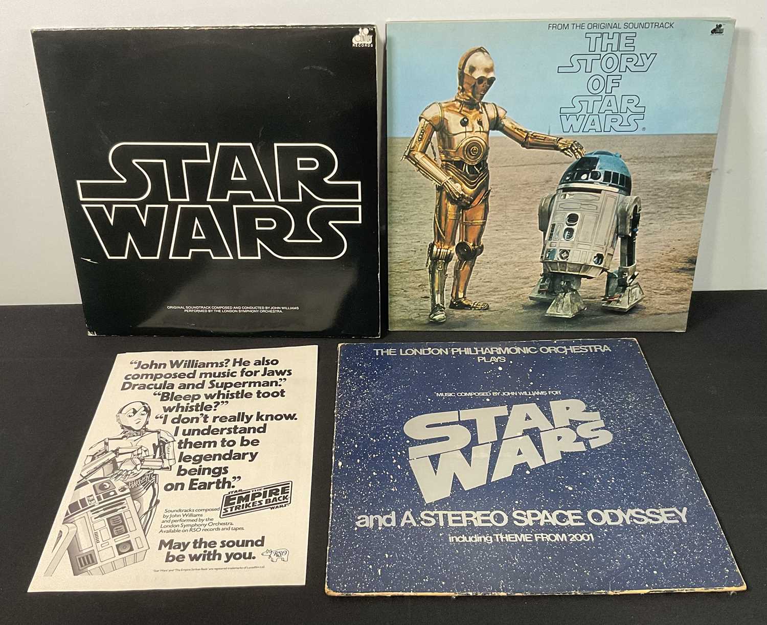 Lot 738 - The original STAR WARS SOUNDTRACK vinyl record...