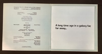 Lot 738 - The original STAR WARS SOUNDTRACK vinyl record...