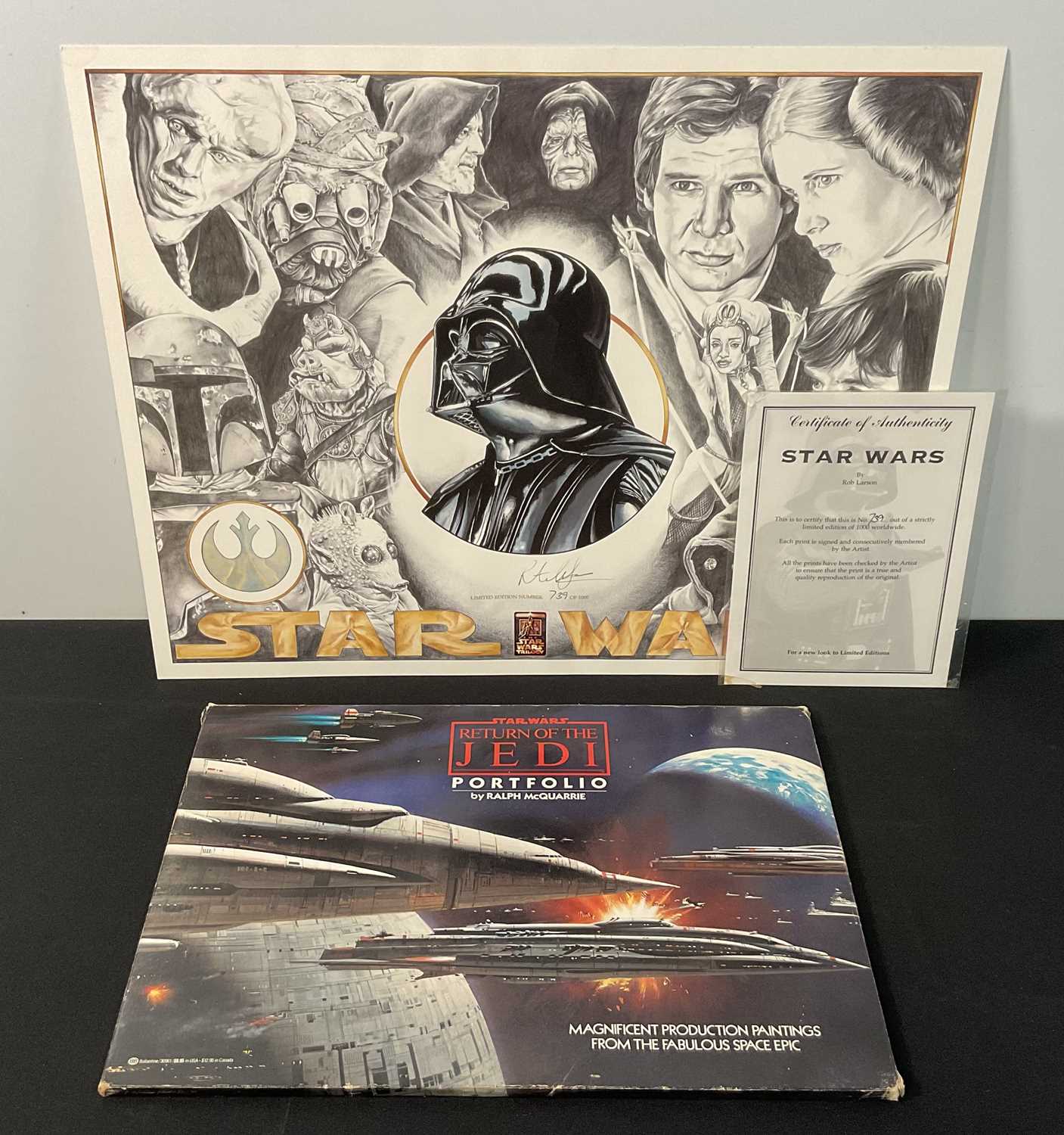 Lot 786 - STAR WARS: RETURN OF THE JEDI art portfolio by...