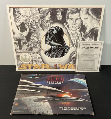 Lot 786 - STAR WARS: RETURN OF THE JEDI art portfolio by...