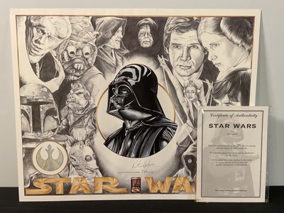 Lot 786 - STAR WARS: RETURN OF THE JEDI art portfolio by...