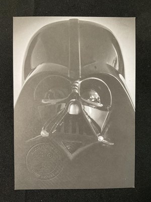 Lot 806 - A texturised STAR WARS painting of JANGO FETT...