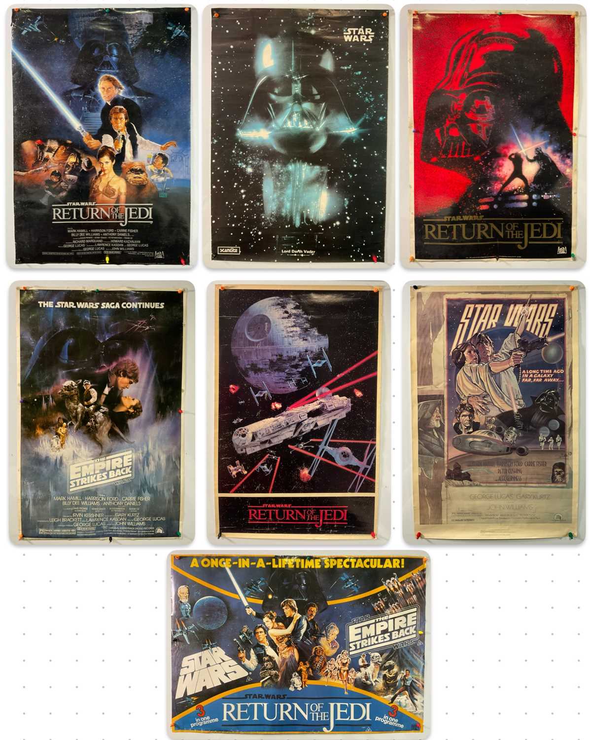Lot 762 - A group of vintage commercial movie posters...