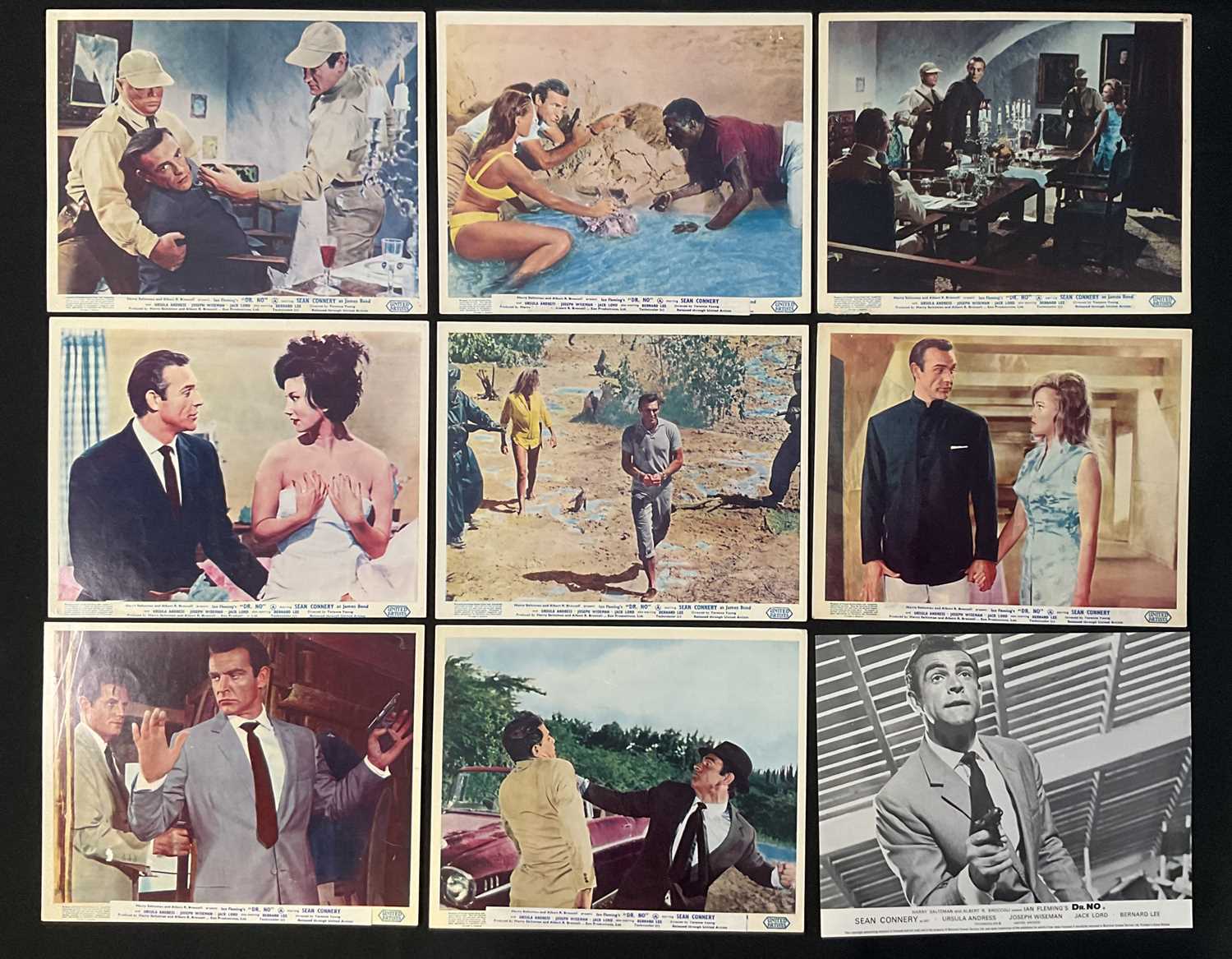 Lot 251 - JAMES BOND: DR. NO (1962) A full set of 8...