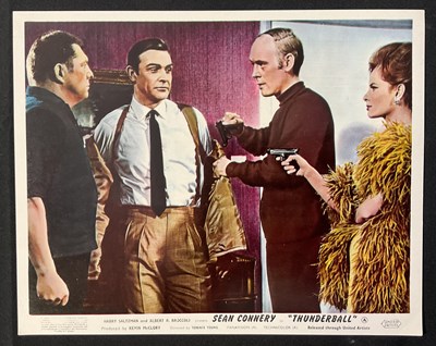 Lot 253 - THUNDERBALL (1965) A full set of 8 English 8”...