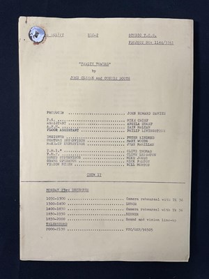 Lot 437 - FAWLTY TOWERS (1975) An original camera script...