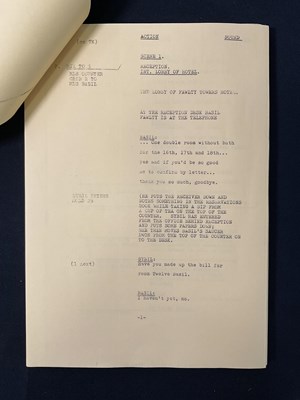 Lot 437 - FAWLTY TOWERS (1975) An original camera script...
