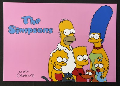 Lot 557 - MATT GROENING - An 8" x 10" colour print of...