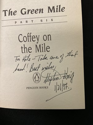 Lot 566 - STEPHEN KING - An autographed copy of The...