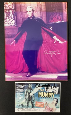 Lot 547 - CHRISTOPHER LEE - A pair of Christopher Lee...
