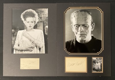 Lot 572 - BORIS KARLOFF - An autographed piece of paper...