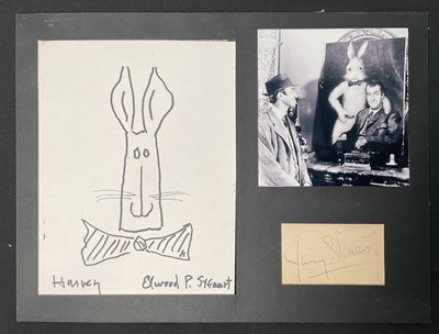 Lot 548 - JAMES STEWART - A page from an autograph book...