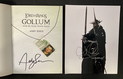 Lot 488 - ANDY SERKIS - An autographed copy of The Lord...