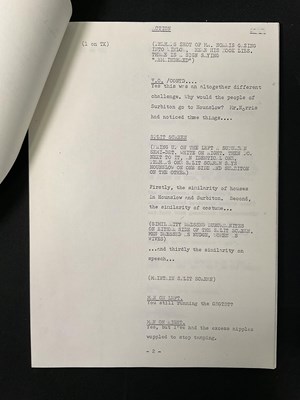 Lot 429 - Three original camera scripts for MONTY PYTHON'...
