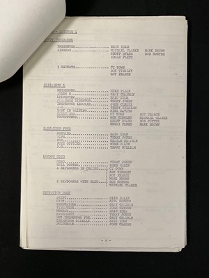 Lot 429 - Three original camera scripts for MONTY PYTHON'...