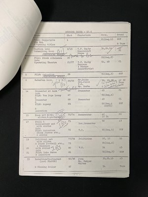 Lot 430 - Three original camera scripts for MONTY PYTHON'...