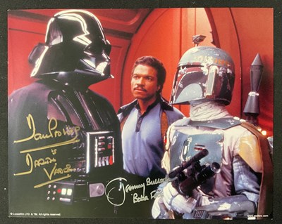Lot 751 - An 8” x 10” colour photograph of DARTH VADER...