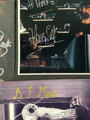 Lot 748 - A group of STAR WARS actor autographs on 8” x...