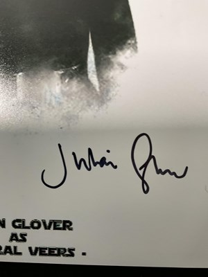 Lot 748 - A group of STAR WARS actor autographs on 8” x...