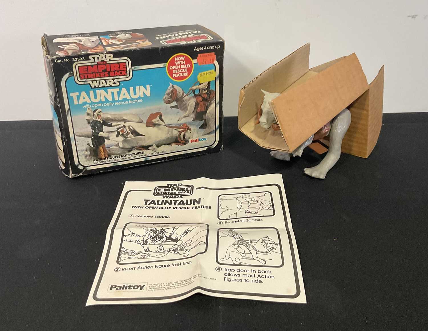 Lot 702 - A STAR WARS Palitoy Tauntaun figurine with...