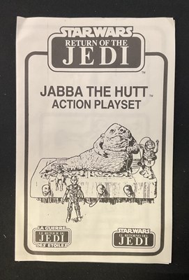 Lot 723 - STAR WARS: A Jabba The Hutt Action Playset by...