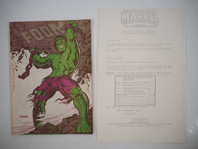 Lot 4 - FOOM PACK - Original owner copy which includes...