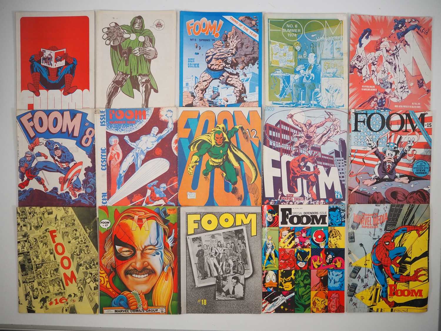 Lot 5 - FOOM #3-9, 12, 13, 15-19, 22 + JIM STERANKO...