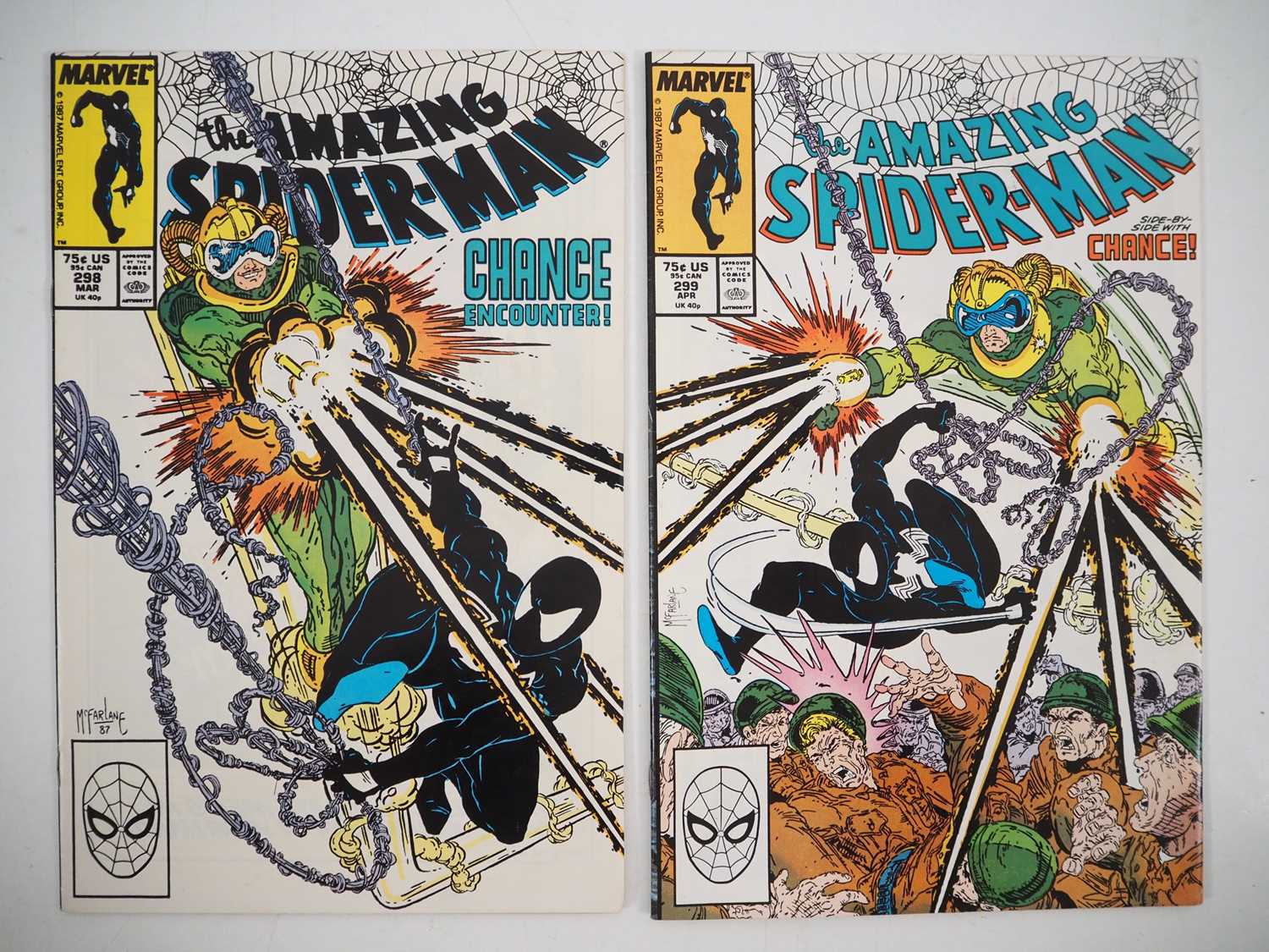 Lot 8 - AMAZING SPIDER-MAN #298 & 299 (2 in Lot)