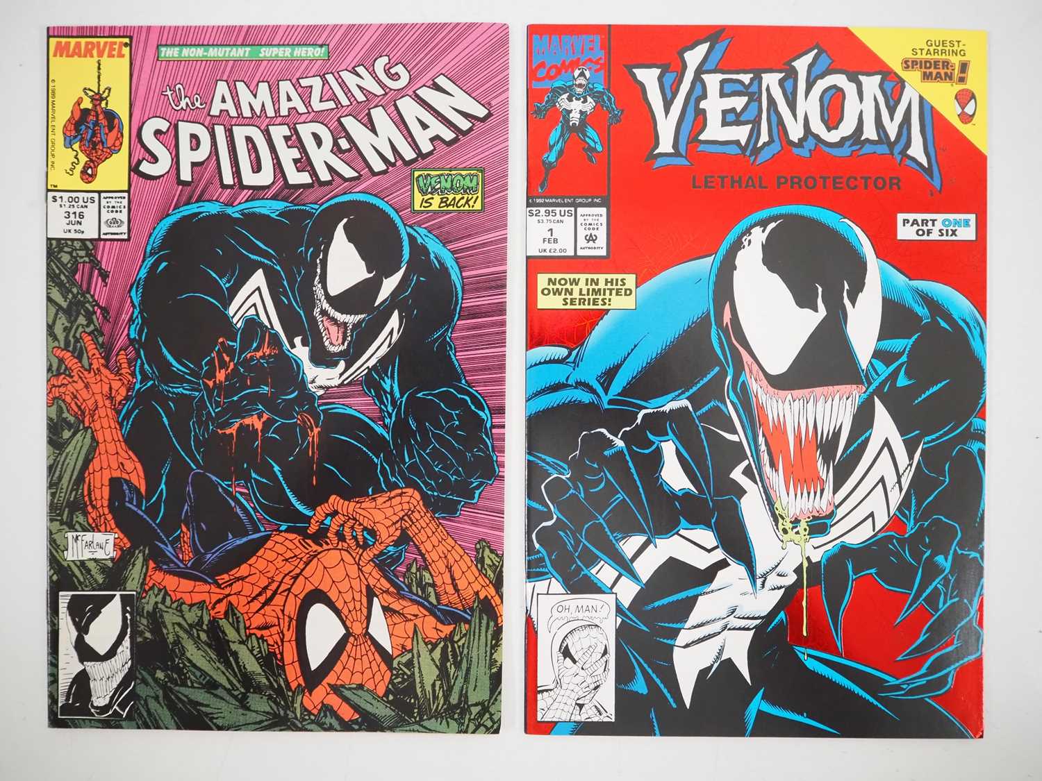 Lot 11 - AMAZING SPIDER-MAN #316 + VENOM: LETHAL...