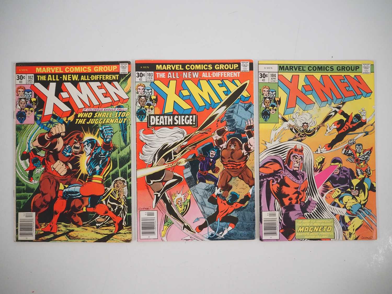 Lot 14 - X-MEN #102, 103, 104 (3 in Lot) - (1976/1977 -...