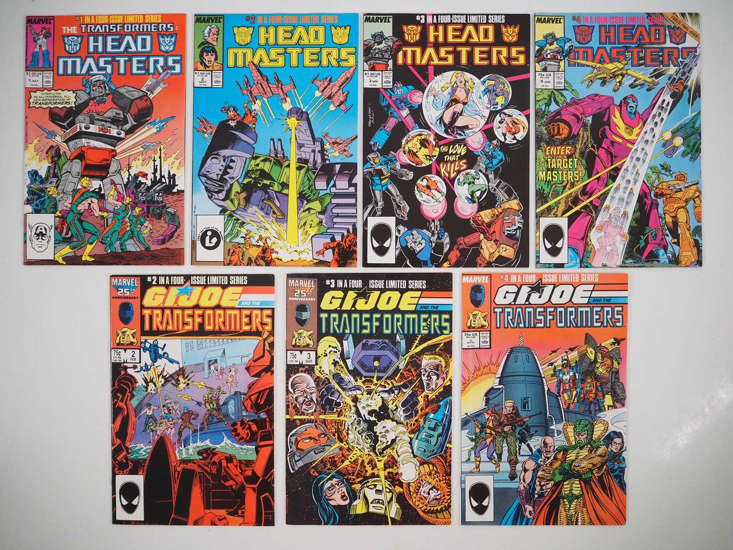 Lot 17 - TRANSFORMERS: HEADMASTERS #1, 2, 3, 4 + G.I....
