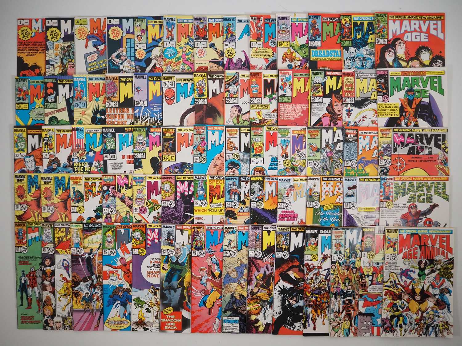 Lot 32 - MARVEL AGE #1, 3-6, 8-13, 15-23, 26-63, 66-68...