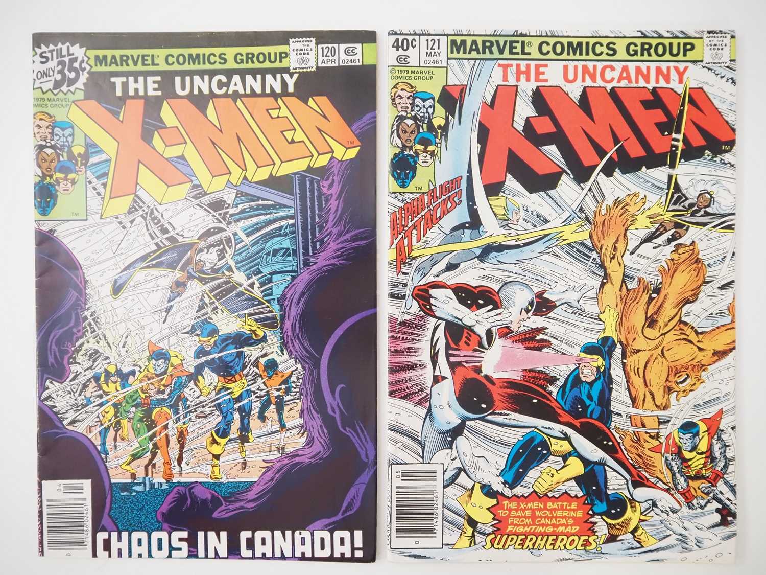 Lot 39 - UNCANNY X-MEN #120 & 121 (2 in Lot) - (1979 -...