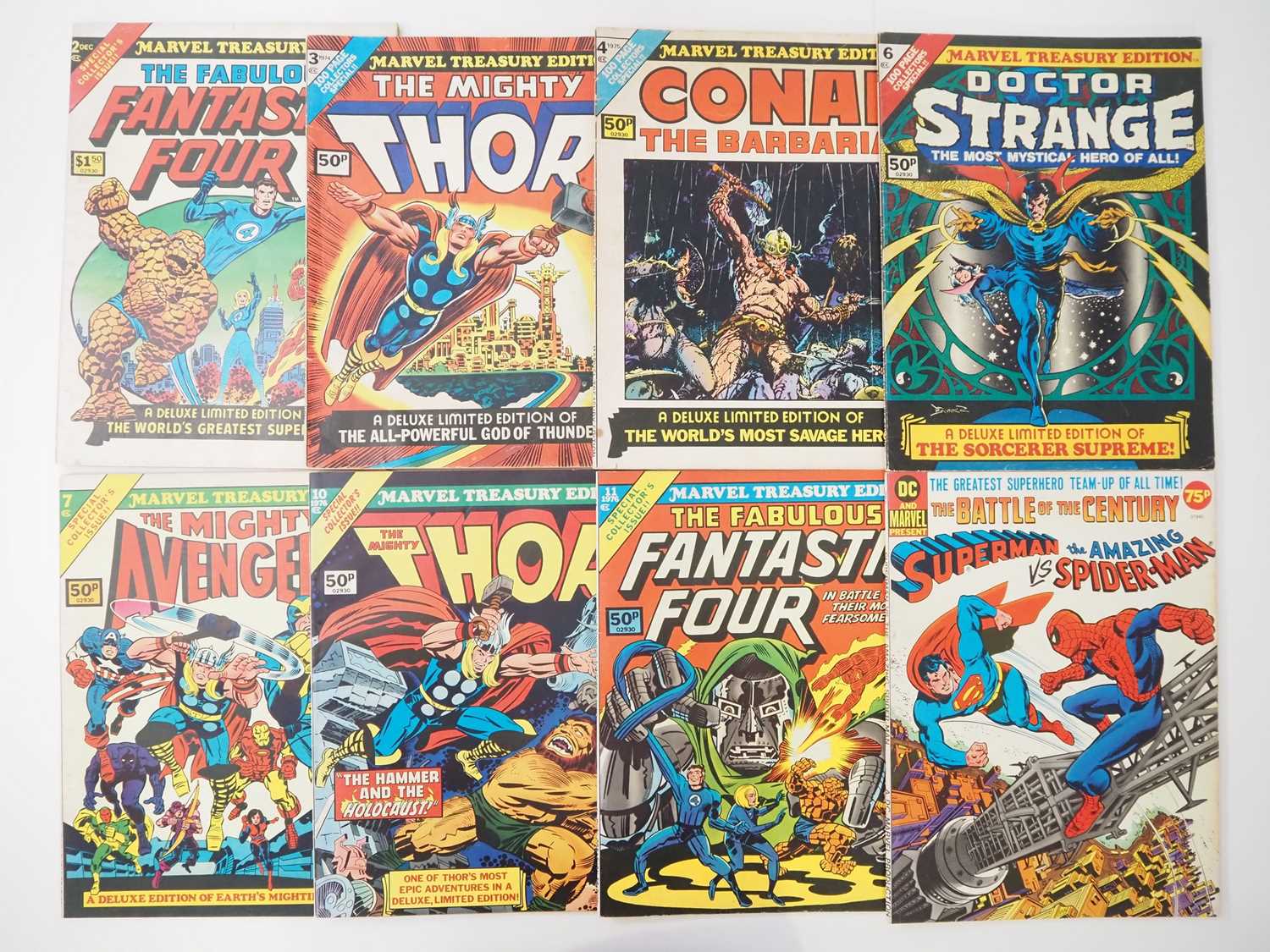 Lot 46 - MARVEL TREASURY EDITION LOT (8 in Lot) -...