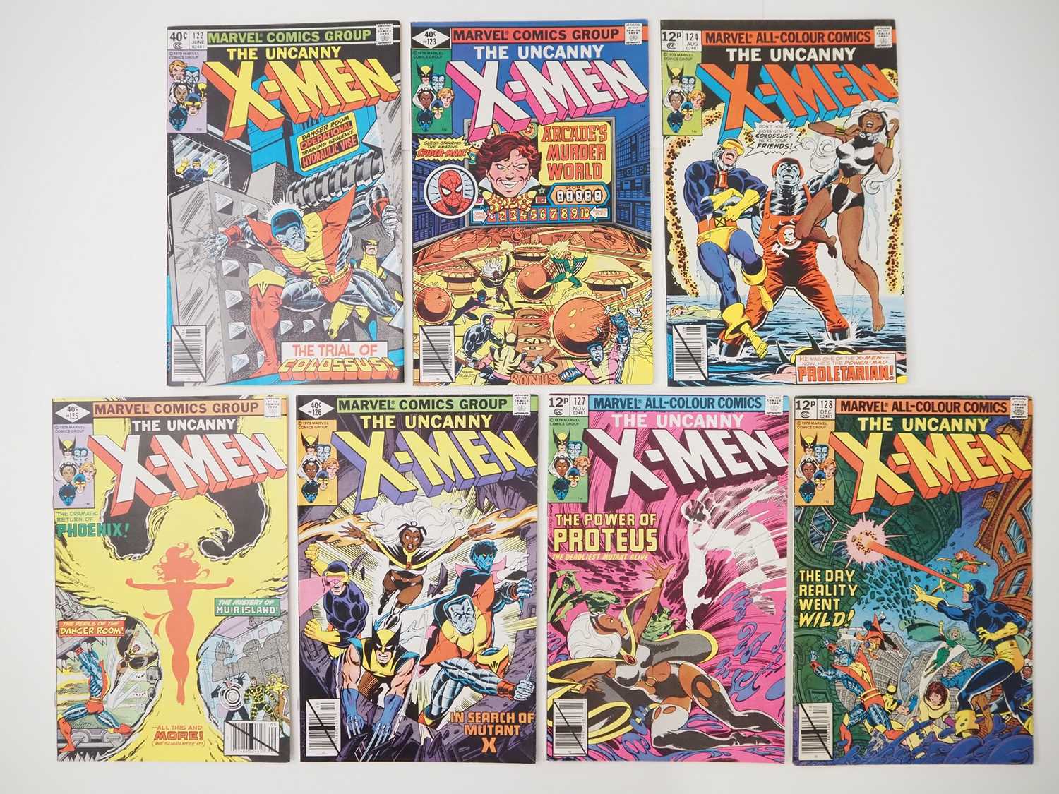 Lot 47 - UNCANNY X-MEN #122, 123, 124, 125, 126, 127,...