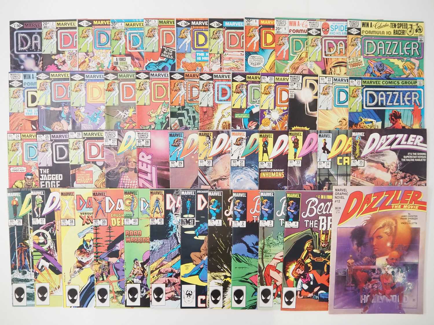 Lot 49 - DAZZLER #1 to 42 + BEAUTY AND THE BEAST #1 to...