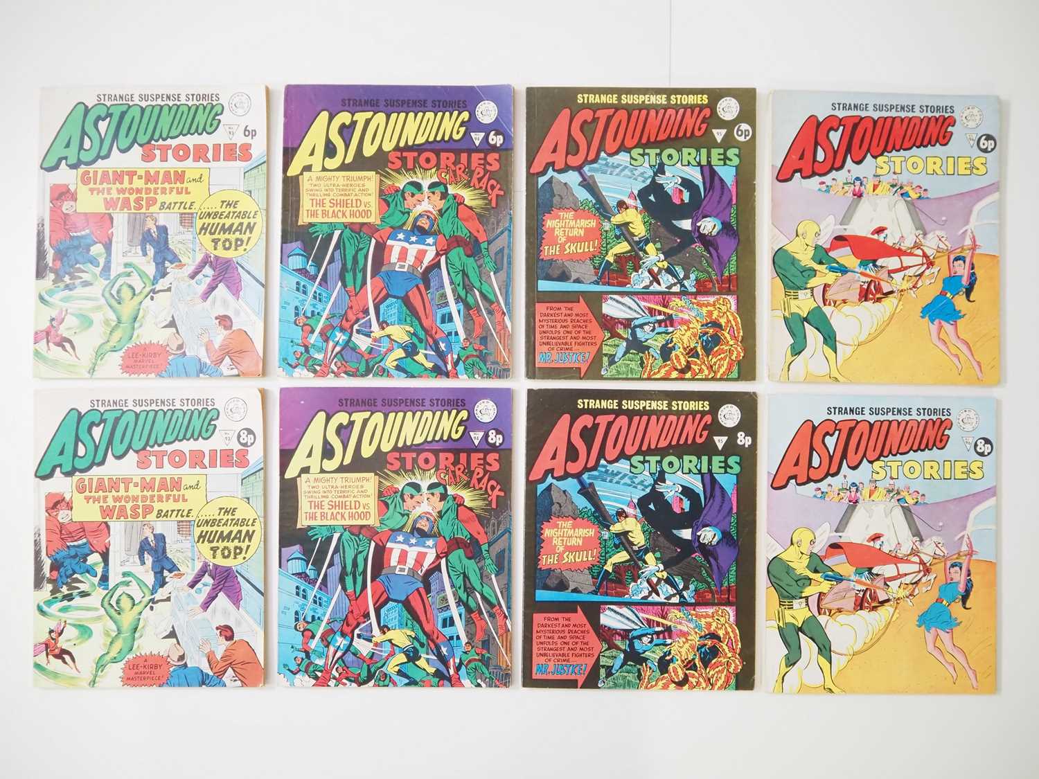 Lot 129 - ASTOUNDING STORIES #93, 94, 95, 96 PRICE...
