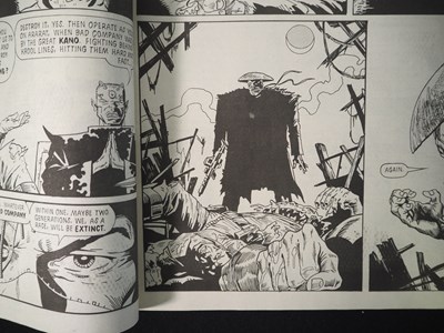 Lot 200 - BRETT EWINS SIGNED PENCIL SKETCH / 2000AD PROG...