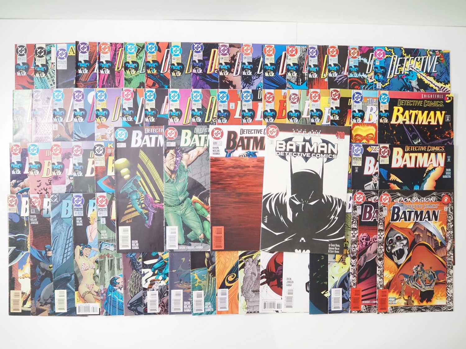 Lot 291 - DETECTIVE COMICS #625-633, 638-700 (72 in Lot)...