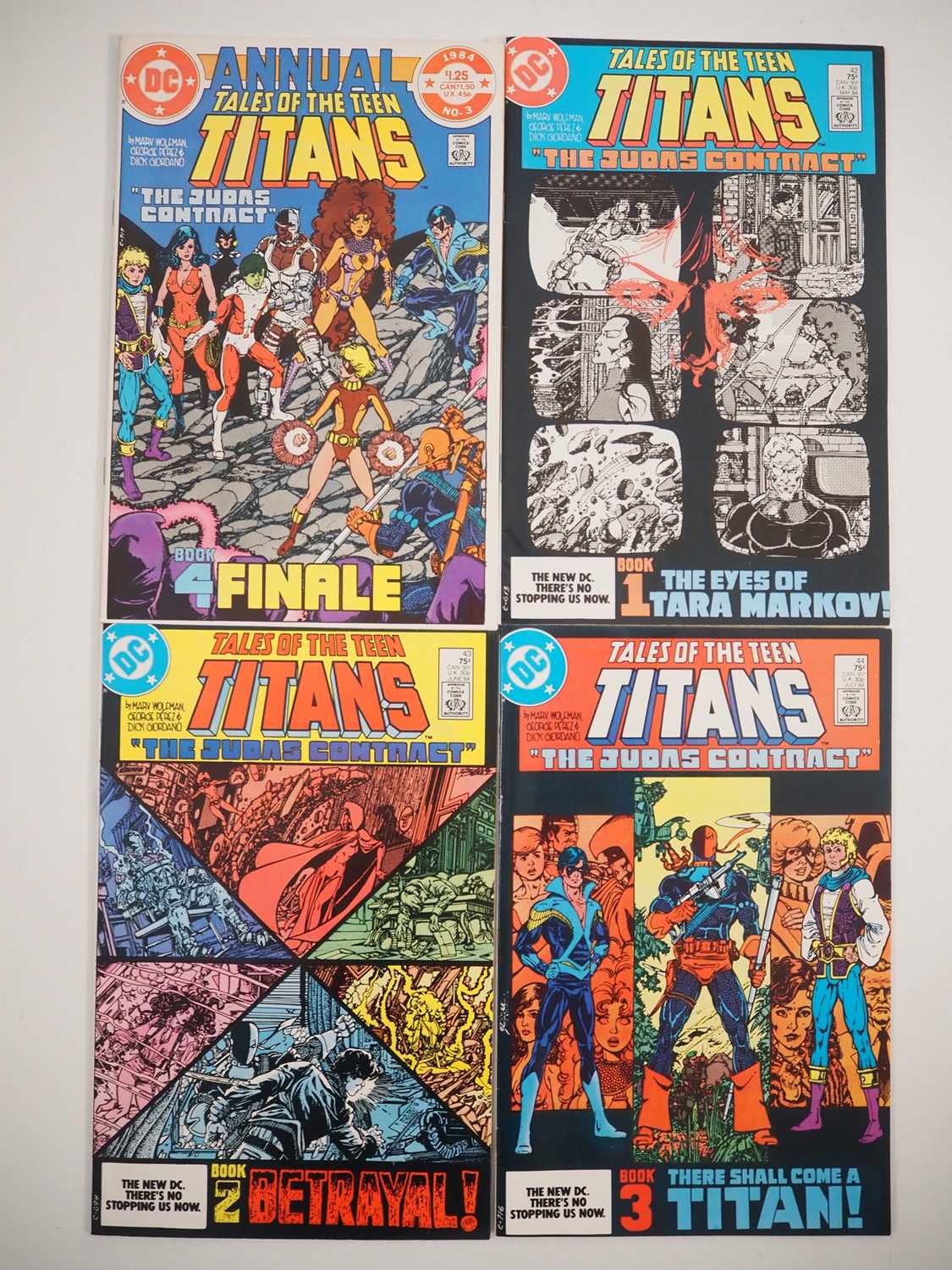 Lot 324 - TALES OF THE TEEN TITANS #42, 43, 44 & ANNUAL...