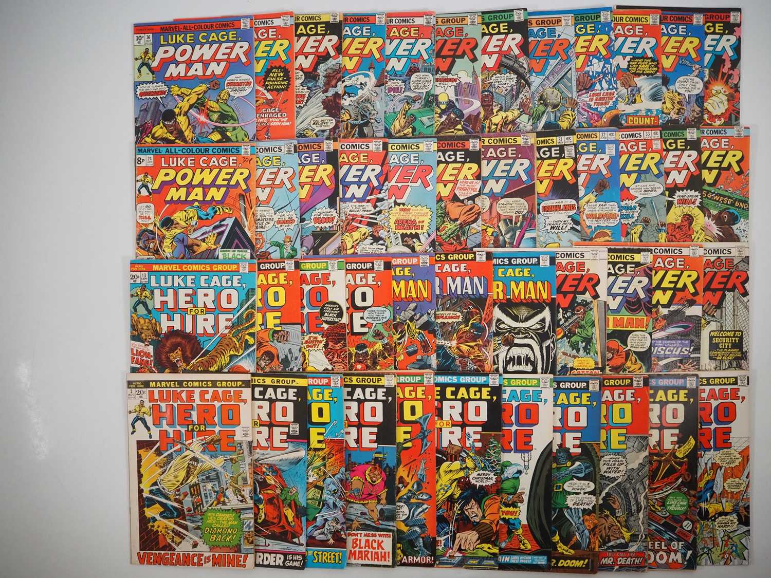 Lot 348 - LUKE CAGE, HERO FOR HIRE/POWER MAN #2 to 47...