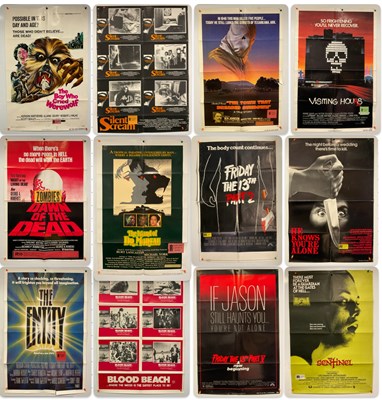 Lot 412 - A group of Horror movie posters, mixed formats...