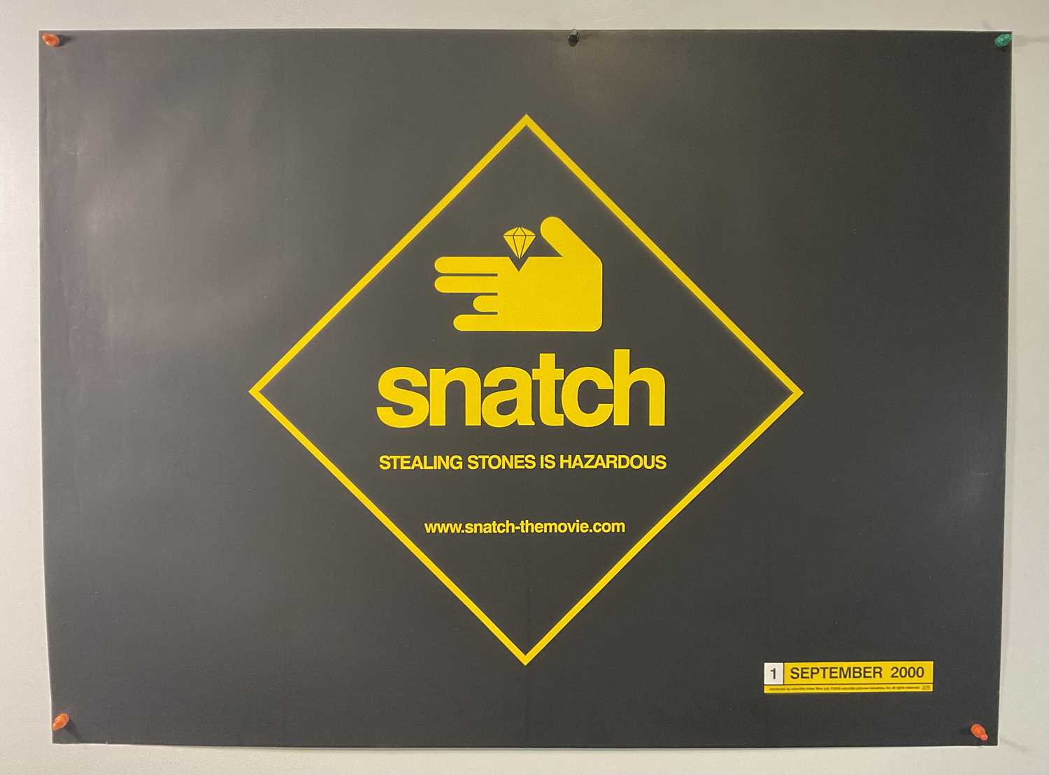 Lot 28 - SNATCH (2000) UK Quad advance film poster, Guy...