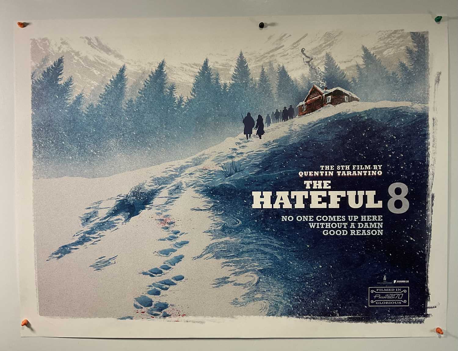 Lot 274 - THE HATEFUL EIGHT (2015) UK Quad film poster...